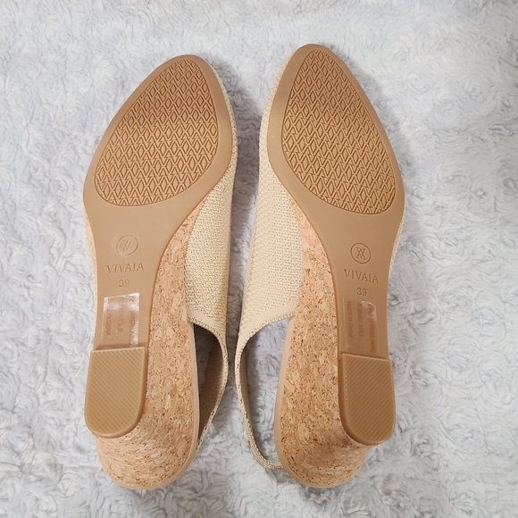 NWT Vivaia Almond Tamia Sling Back - Picture 5 of 8